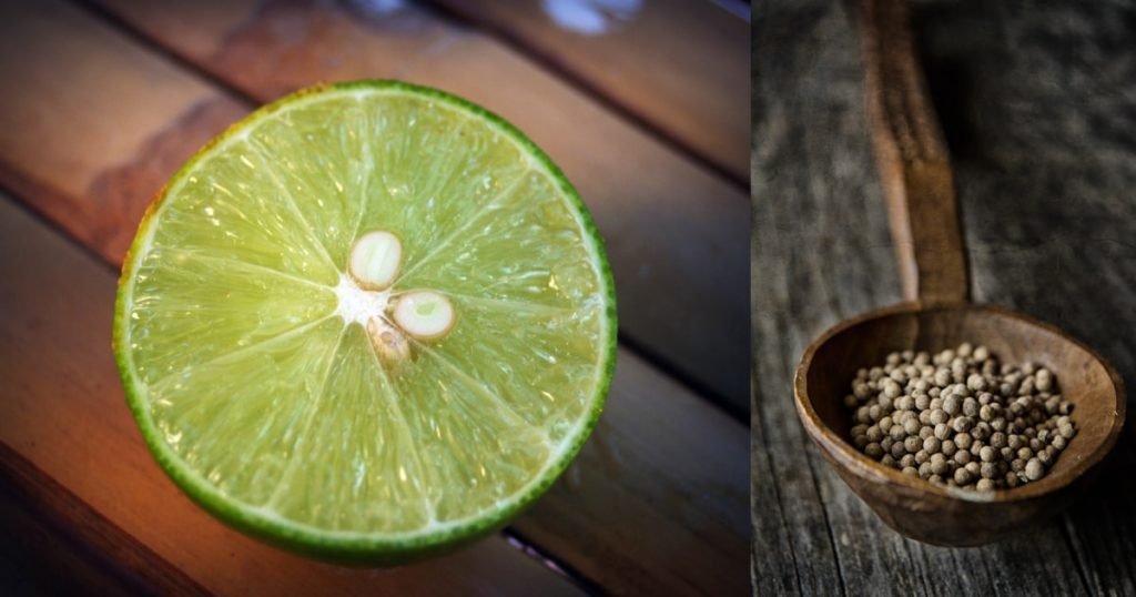 Lemon seeds and Peppercorns helps to prevent balding